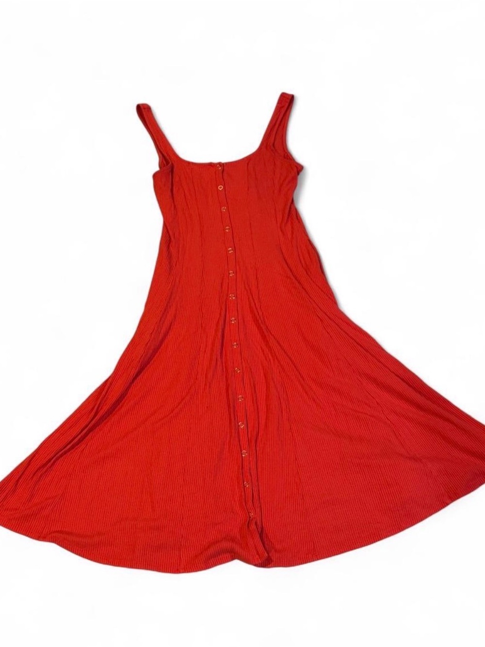 Privacy Please Coral Button-Front Misi Sleeveless Dress